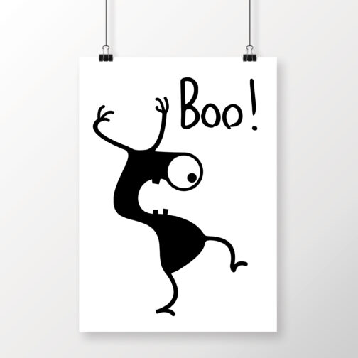 הדפס מפלצת Boo