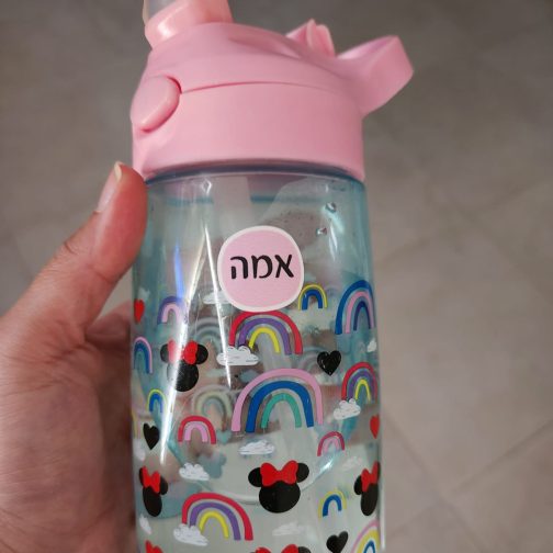 ⁦מדבקות שם דגם עיגולים בצבעים לבחירה⁩ – תמונה ⁦2⁩